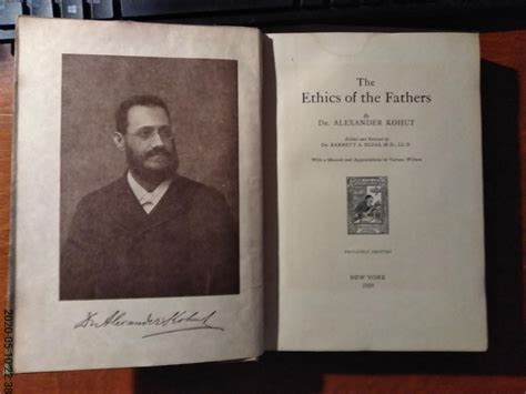 The Ethics of the Fathers (Signed and inscribed by Alexander Kohut's