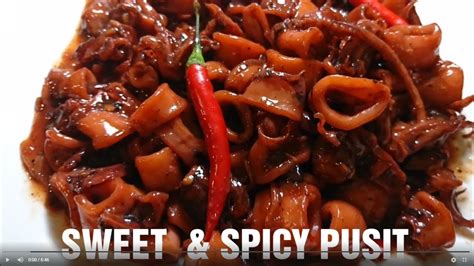 sweet spicy pusit youtube