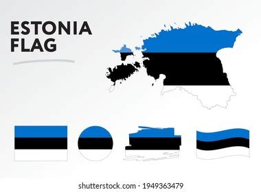 Estonia Flag Map Illustration Vector Stock Vector (Royalty Free) 2276929653 | Shutterstock