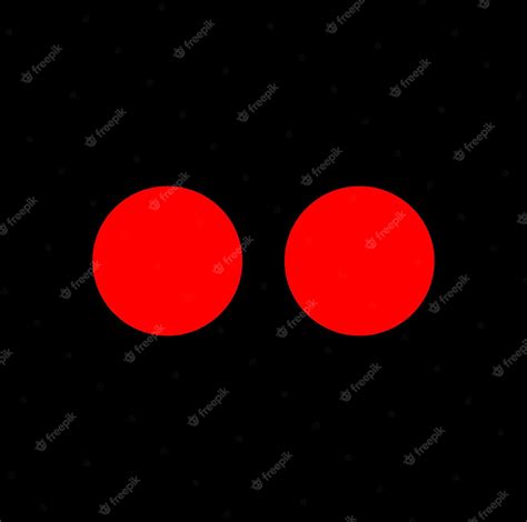 Icono De Vector De Dos Puntos Rojos Del Mismo Tamaño Icono De Puntos