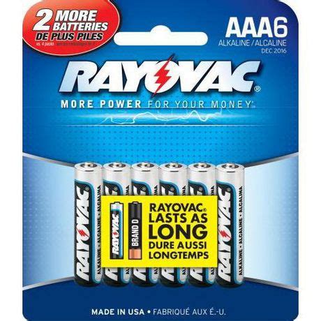 Rayovac Alkaline Aaa Batteries Pack Walmart Canada