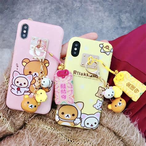 For Iphone X 8 7 6s Plus Japan Kawaii Rilakkuma Bell Fukubukuro Cute