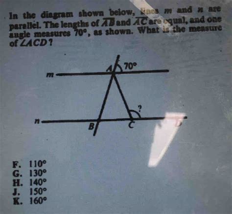 In The Diagram Shown Below Knes M And N Are Paraliel The Lengths Of