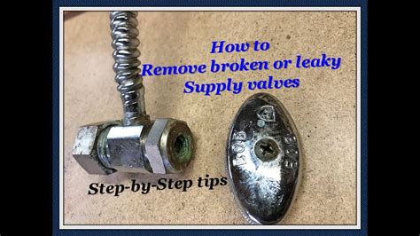 How To Replace Water Shut Off Valve To The Faucet Or Toilet YouTube