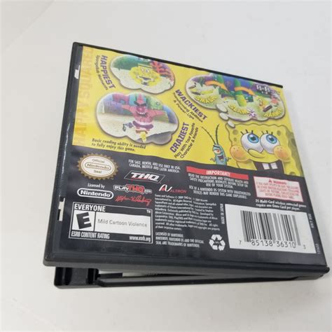 Cib Spongebobs Truth Or Square Nintendo Ds 2009 Complete With