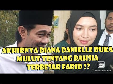 GEMPAR DAN MENGEJUTKAN AKHIRNYA DIANA DANIELLE BUKA MULUT TENTANG