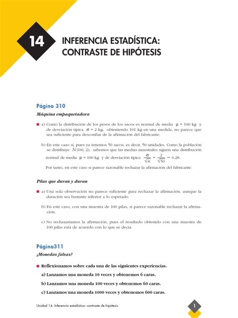 Ejercicios Resueltos De Contrastes De Hipótesis Pdf Prueba De