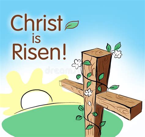 Christ is risen stock illustration. Illustration of christianity - 18072782