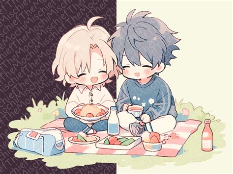 15 Kawaii Chibi Gay Couples Clipart Bundle Commercial Use And