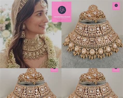 Alia Bhatt Inspired Fine Kundan Gold Plated Necklace Setalia Bhatt