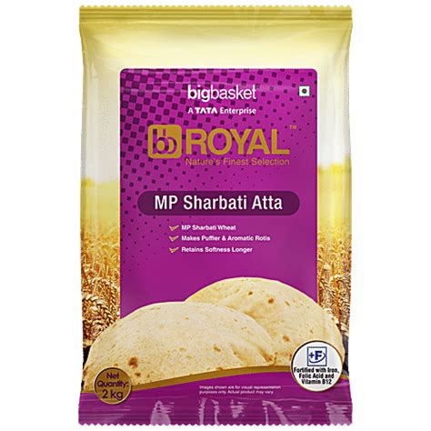 Buy Bb Royal MP Sharbati Atta Whole Wheat Rotis Stay Softer For