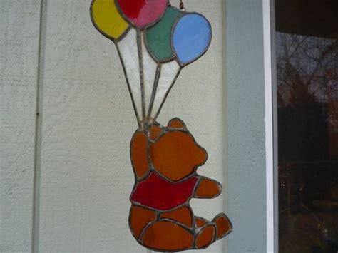 Winnie The Poohvintage Stained Glass Etsy Making Stained Glass