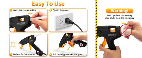 Amazon Adjustable Temperature Hot Glue Gun W