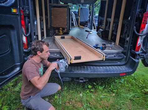 Slide Out Bike Rack Storage For Van How To Diy Build Faroutride