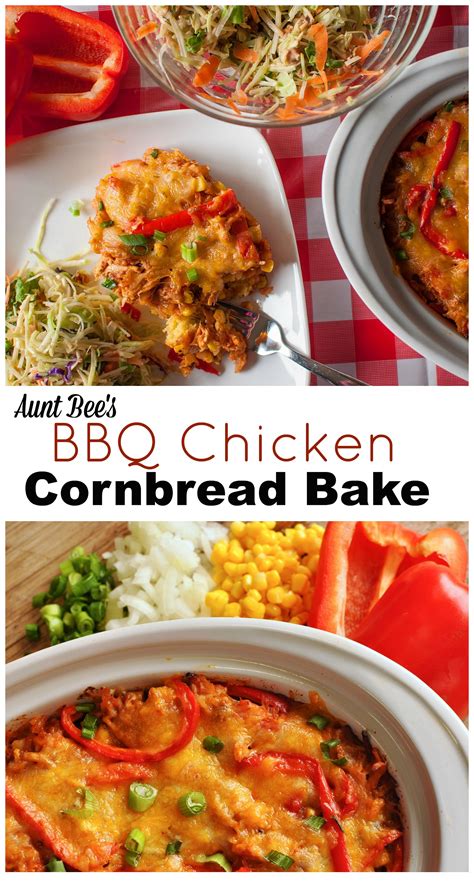 Bbq Chicken Cornbread Bake Aunt Bees Recipes