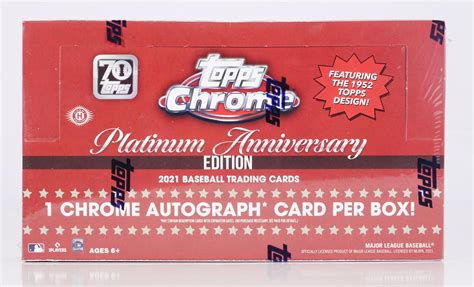 Topps Chrome Platinum Anniversary Baseball Hobby Box Da Card World