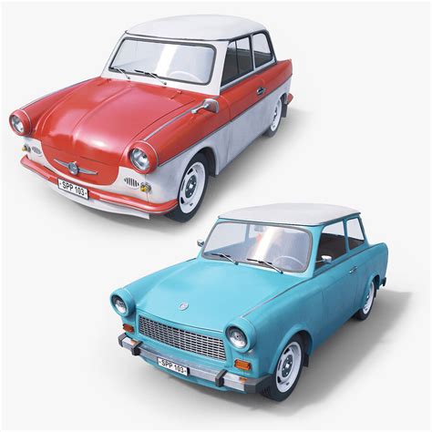 Trabant Car Collection 3D Model $119 - .ma .obj .fbx - Free3D