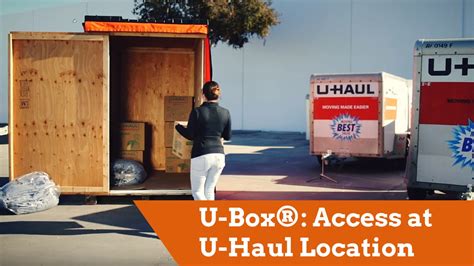 U Box® Moving And Storage Containers Access At U Haul Location Youtube