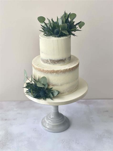 Thistle And Foliage Wedding Cake Wedding Cakes