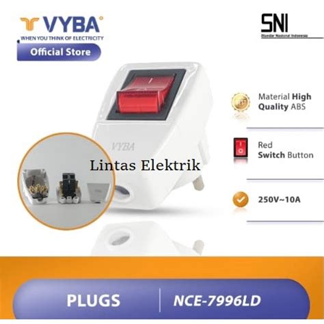 Jual Vyba Steker Arde Saklar Lampu Kepala Colokan Listrik Ld