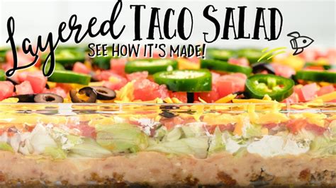 Layered Taco Salad Youtube