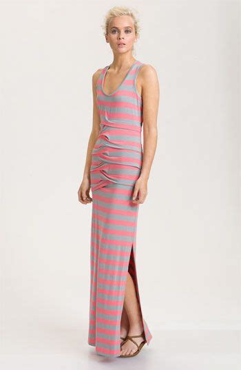 Nicole Miller Pleated Stripe Maxi In 2024 Maxi Dress Maxi Tank Dress Nordstrom Dresses