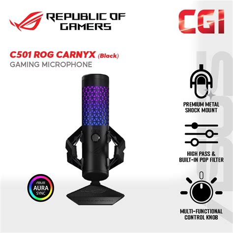 Asus C501 ROG Carnyx Professional Cardioid Condenser 192kHz Aura Sync