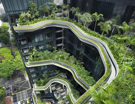 Park Royal Tower Wohas Stunning Vertical Garden Tower Opens In Singapore