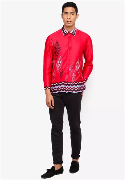 Buy Gene Martino Men S Batik Shirt Online Zalora Philippines