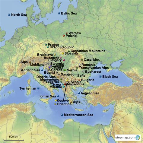 Transylvanian Alps Map