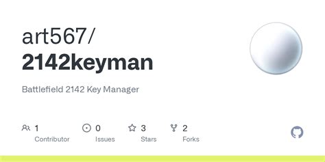 Github Art5672142keyman Battlefield 2142 Key Manager