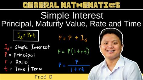 Simple Interest Finding Interest Principal Rate Time And Maturity