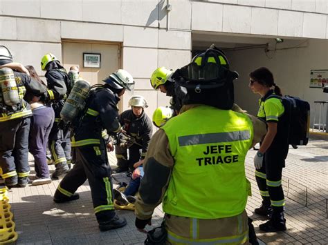 SAMU Metropolitano lidera simulacro de incendio con múltiples víctimas