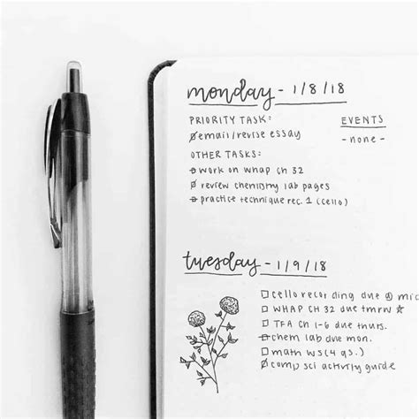 13 Minimalist Bullet Journal Weekly Spread And Layout Ideas Angela Giles