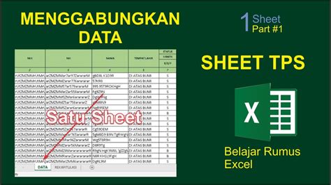 Menggabungkan Beberapa Sheet Tps Menjadi Satu Rekapitulasi Pemilih