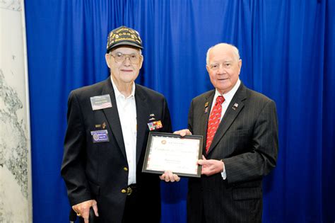 Senator Larkin Honors Local Veteran