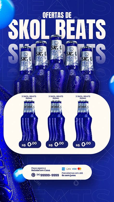 Story Encarte De Cervejaria Ofertas De Skol Beats Social Media Psd