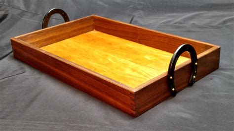 Walnut And Cherry Serving Traybreezyhillwood Walnut Serving Tray Tray