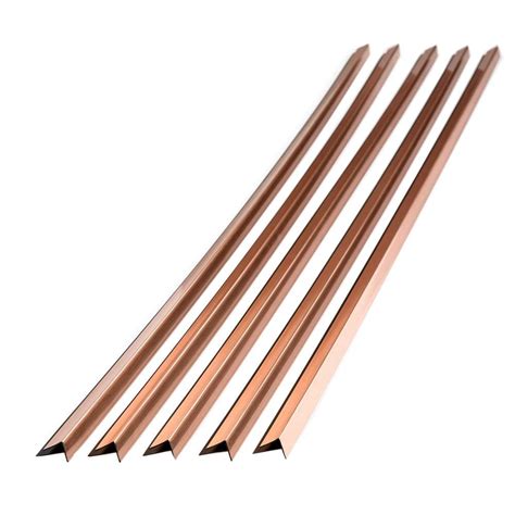 Fasade 47 in. Vinyl Large Profile Outside Corner Trim in Brushed Copper ...