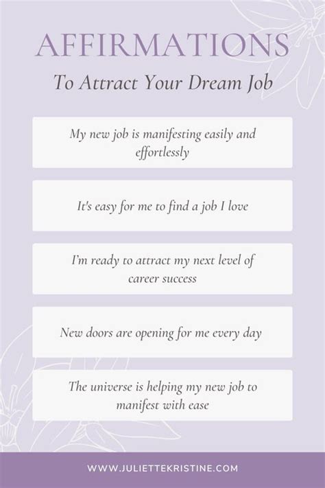 60 Of The Best Affirmations To Attract A New Job Fast