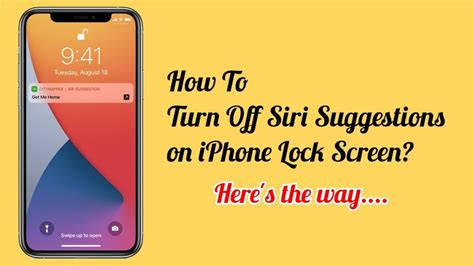 How To Turn Off Siri Suggestions On IPhone Lock Screen IOS 18 YouTube