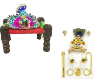 Adhvik Combo Of Multicolor Fancy Designer Wooden Dummy Small Charpai