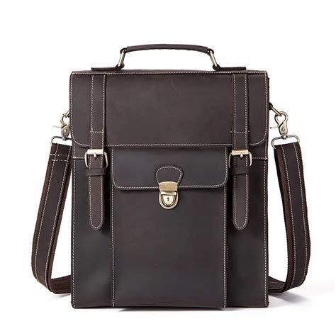 Genuine Leather Men Backpack Casual Men's Daypacks Laptop Bag Men Bag ...