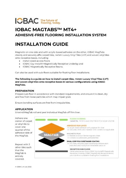 IOBAC MagTabs MT4 Installation Guide NBS Source