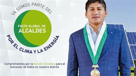 Alcalde De Curahuasi Se Une Al Pacto Global De Alcaldes Por El Clima Y