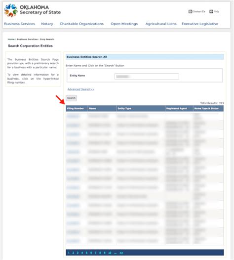 Oklahoma Secretary of State | Business Entity Search - Secretary of State
