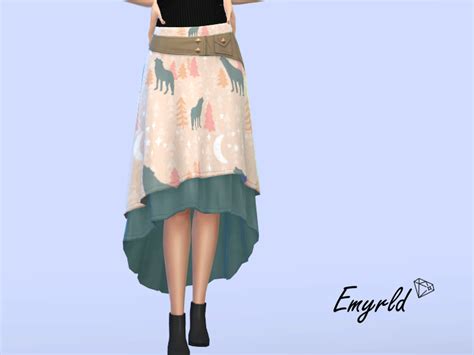 The Sims Resource Pastel Wolf Skirt Requires Realms Of Magic