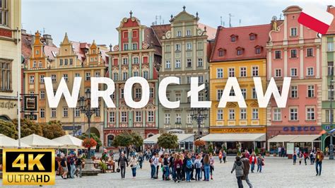 Wroclaw Market Square In Poland One 4K Shot YouTube