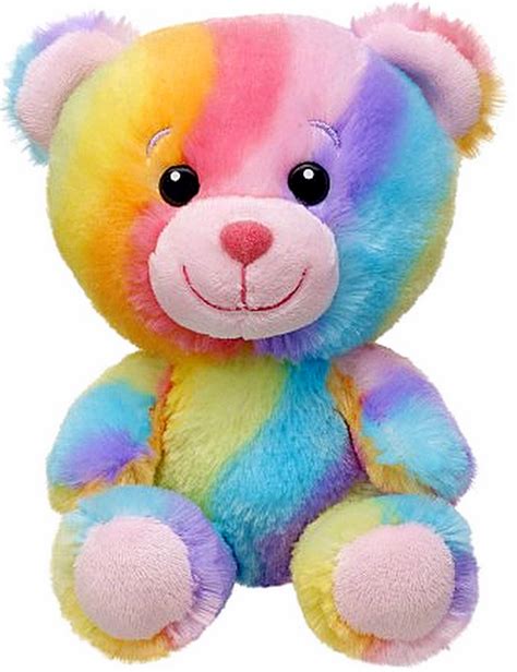 New Build A Bear Colorful Rainbow Hugs Baby Buddies Teddy 7 In Mini