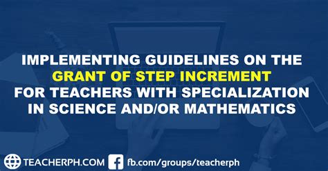 2019 DepEd Guidelines on the Grant of Step Increment - TeacherPH